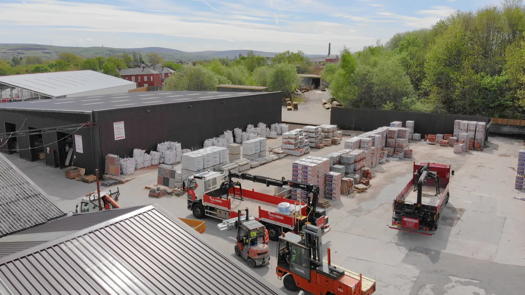 Industrial parts warehouse and logistics visual for spare parts sourcing category